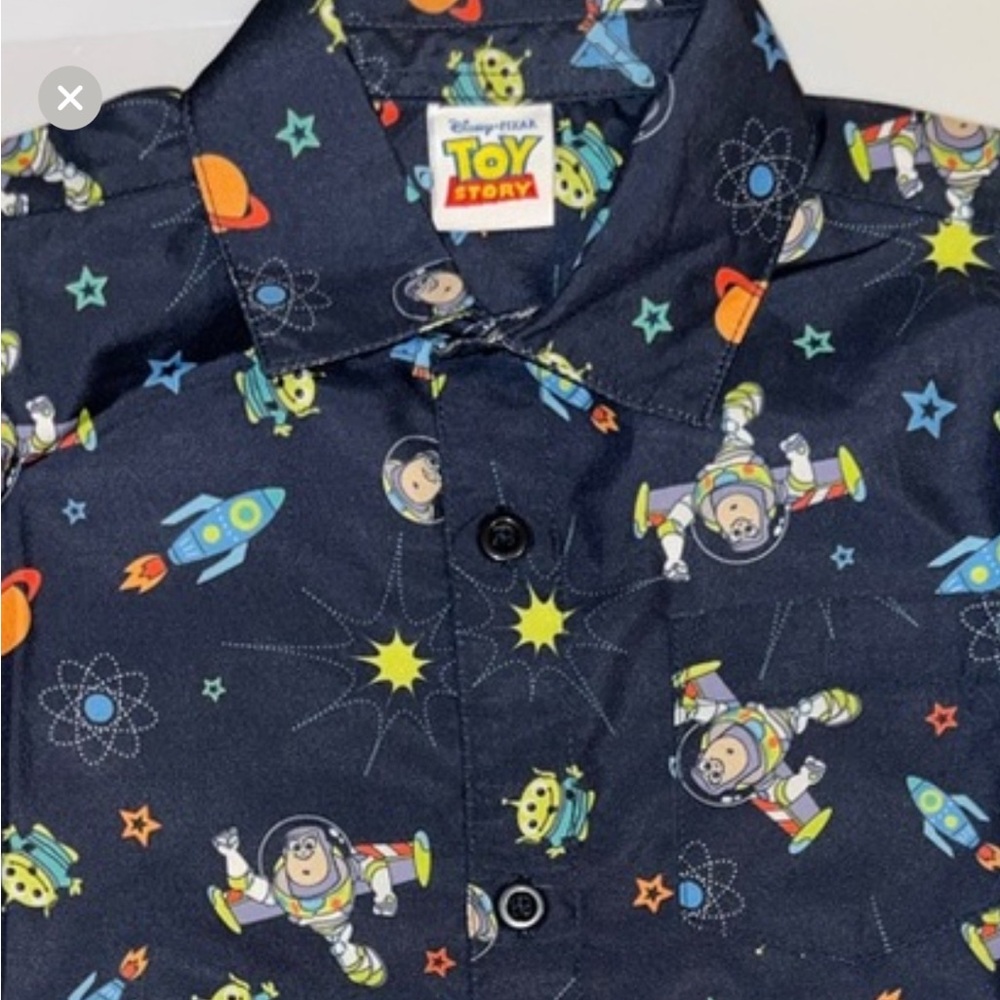 Toy Story Disney Pixar NWOT Button Down Shirt - Buzz lightyear